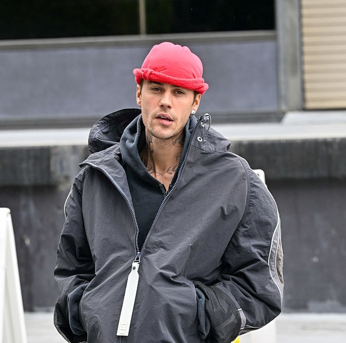 LOS ANGELES, CA - APRIL 15: Justin Bieber is seen on April 15, 2025 in Los Angeles, California. (Photo by DUTCH/Bauer-Griffin/GC Images)