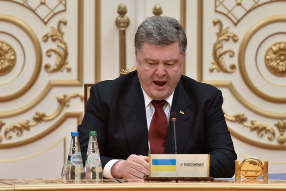 Die lange Nacht von Minsk macht nicht nur Petro Poroschenko müde.