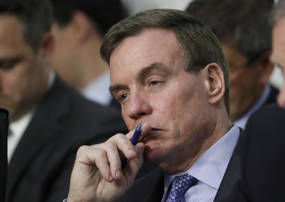 FILE - In this June 13, 2017, file photo, Senate Intelligence Committee Vice Chairman Mark Warner, D-Va., listens during a committee hearing on Capitol Hill in Washington. Warner said an overhaul of t ...