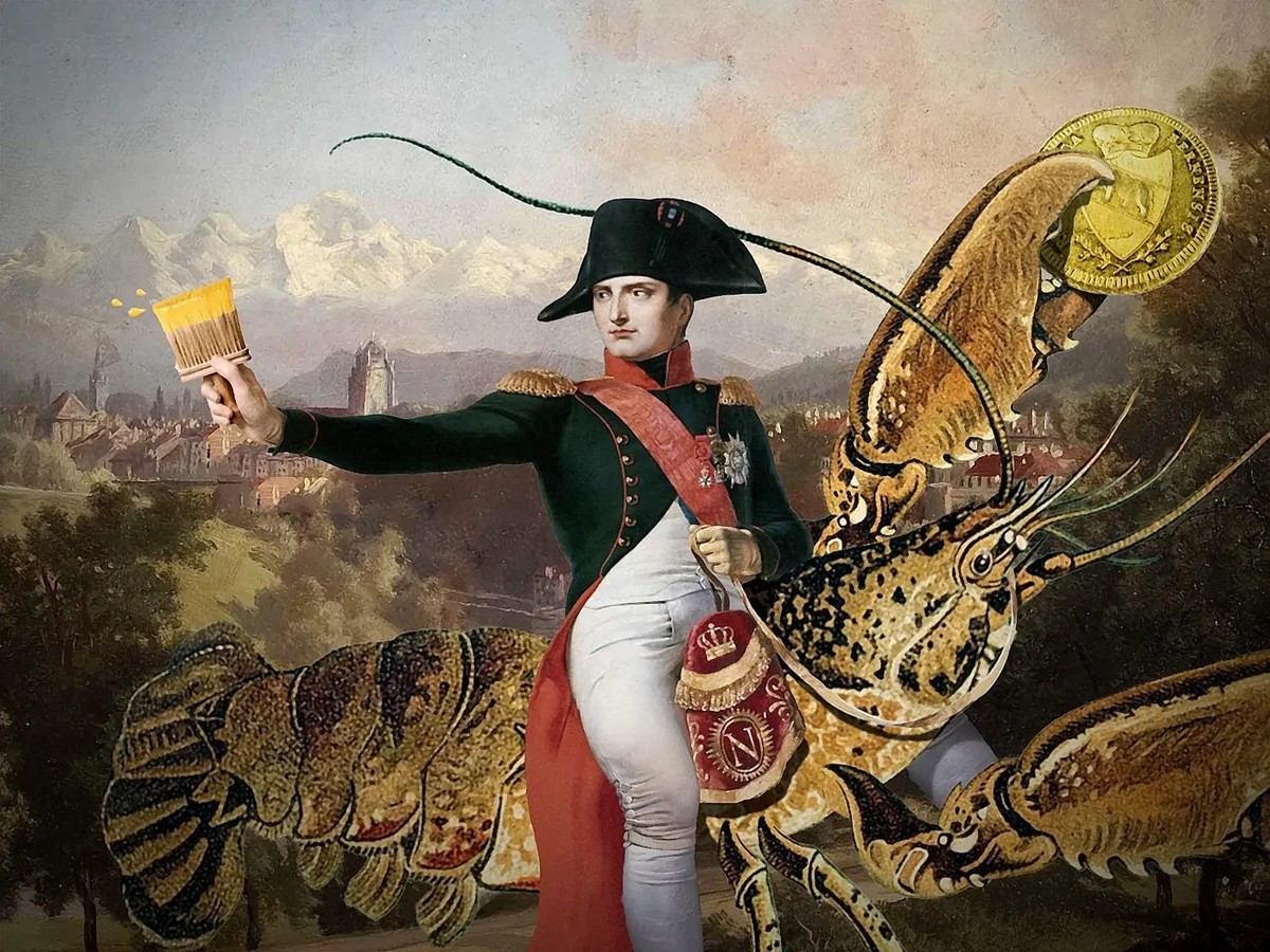 Durch farbige Strassenschilder sollte sich die französische Armee in Bern zurechtfinden. 
https://achtung.be/arbeiten