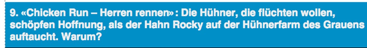 Wie kann man bloss?!