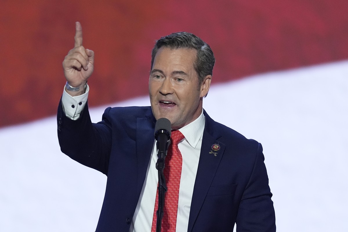 Rep. Michael Waltz, R-Fla., speaks during the Republican National Convention on Wednesday, July 17, 2024, in Milwaukee. (AP Photo/J. Scott Applewhite)