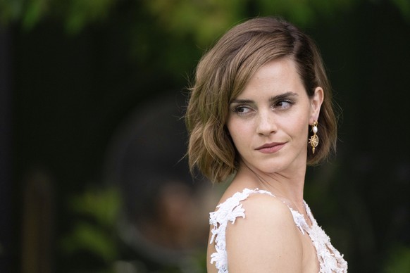 Emma Watson poses for photographers at The Earthshot Prize Awards Ceremony, London, Sunday, Oct. 17, 2021. (AP Photo/Scott Garfitt)