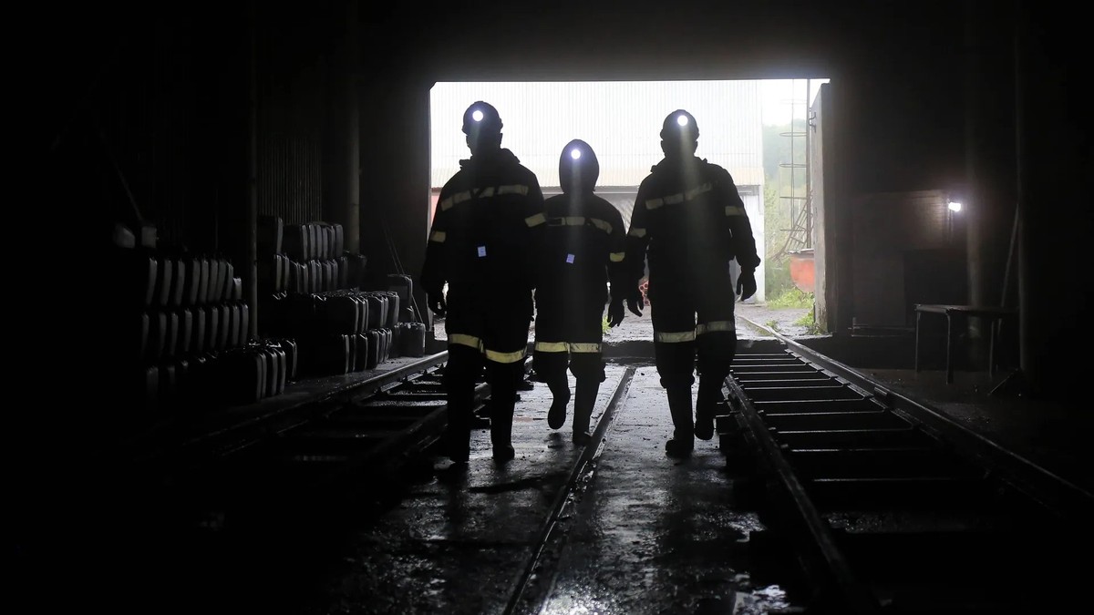 Ouvriers dans une mine de la région de Kemerovo: plus de la moitié du charbon russe y est produit.