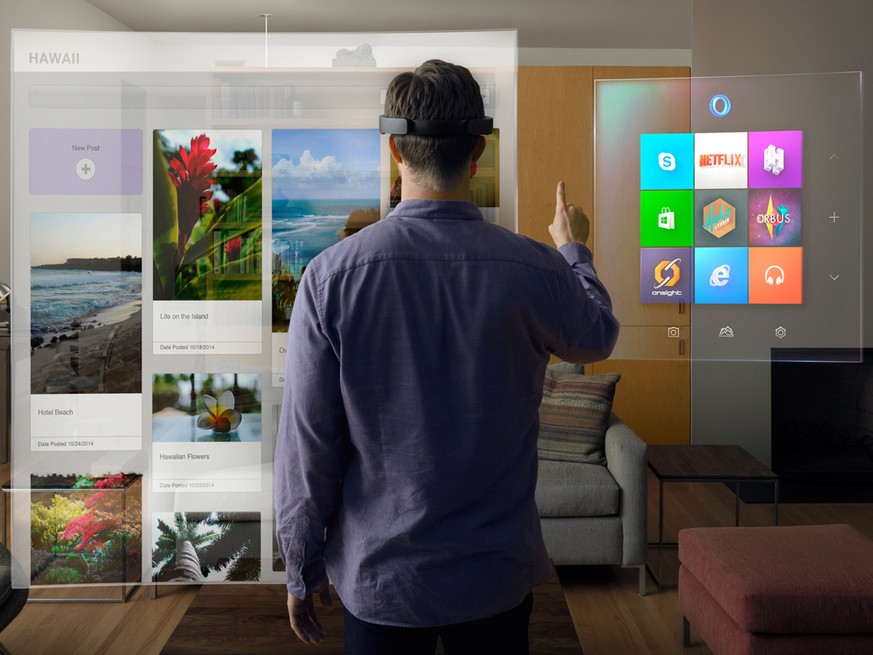 Microsofts Hologramm-Brille ist das abgefahrenste Gadget, das du je gesehen hast