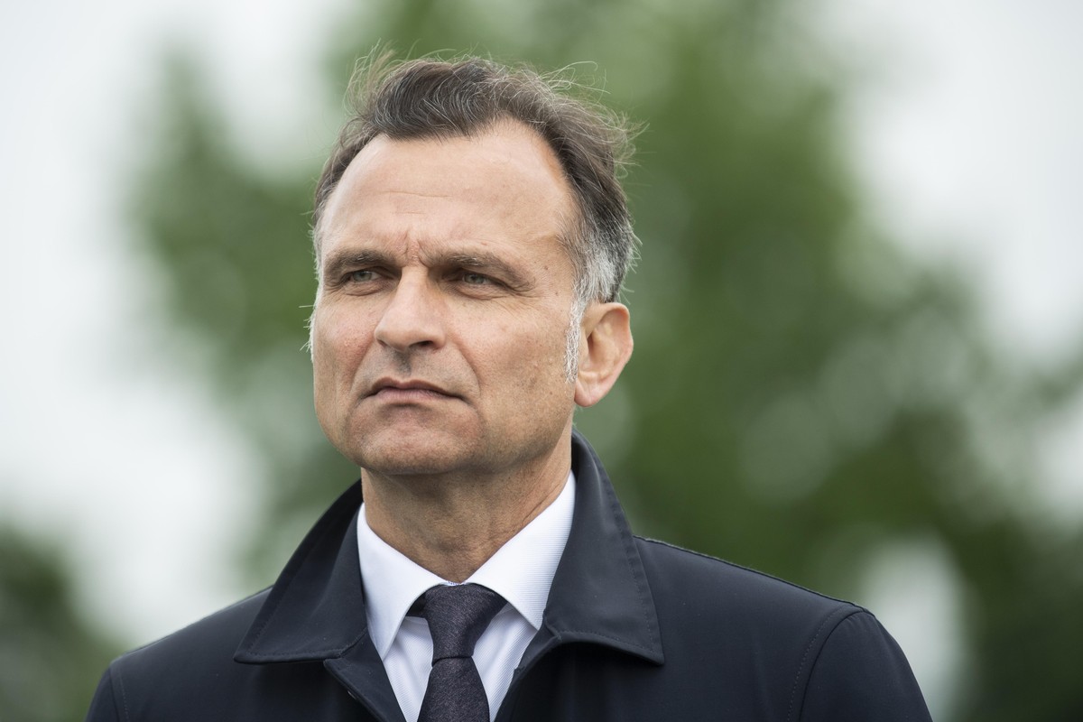 Vizepraesident Andras Gurovits vom Grasshopper Club Zuerich im ersten Training waehrend der Corona-Pandemie auf dem GC Campus in Niederhasli, aufgenommen am Montag, 11. Mai 2020. (KEYSTONE/Ennio Leanz ...