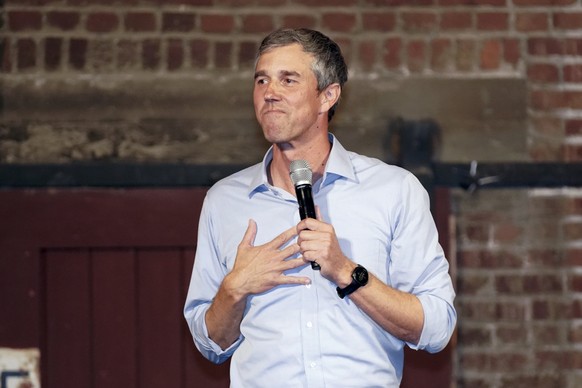 Beto O&#039;Rourke, Texas Democratic gubernatorial candidate, addresses supporters at his Election Night event Tuesday, Nov. 8, 2022, in El Paso, Texas. (AP Photo/LM Otero)
Beto O&#039;Rourke