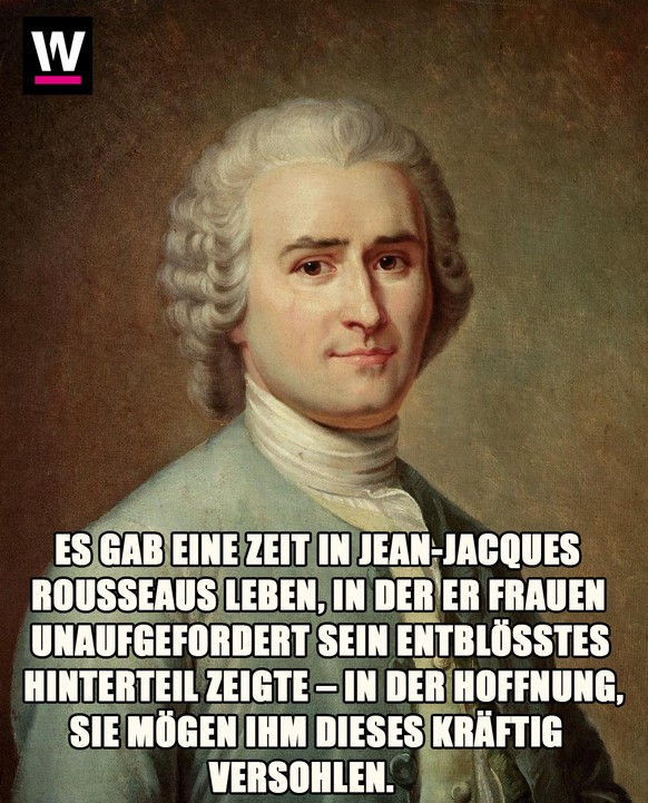 Der Genfer&nbsp;Grüsel&nbsp;Philosoph Jean-Jacques Rousseau (1712-1778).&nbsp;