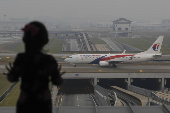Eine Maschine von Malaysia Airlines kurz vor dem Start.&nbsp;