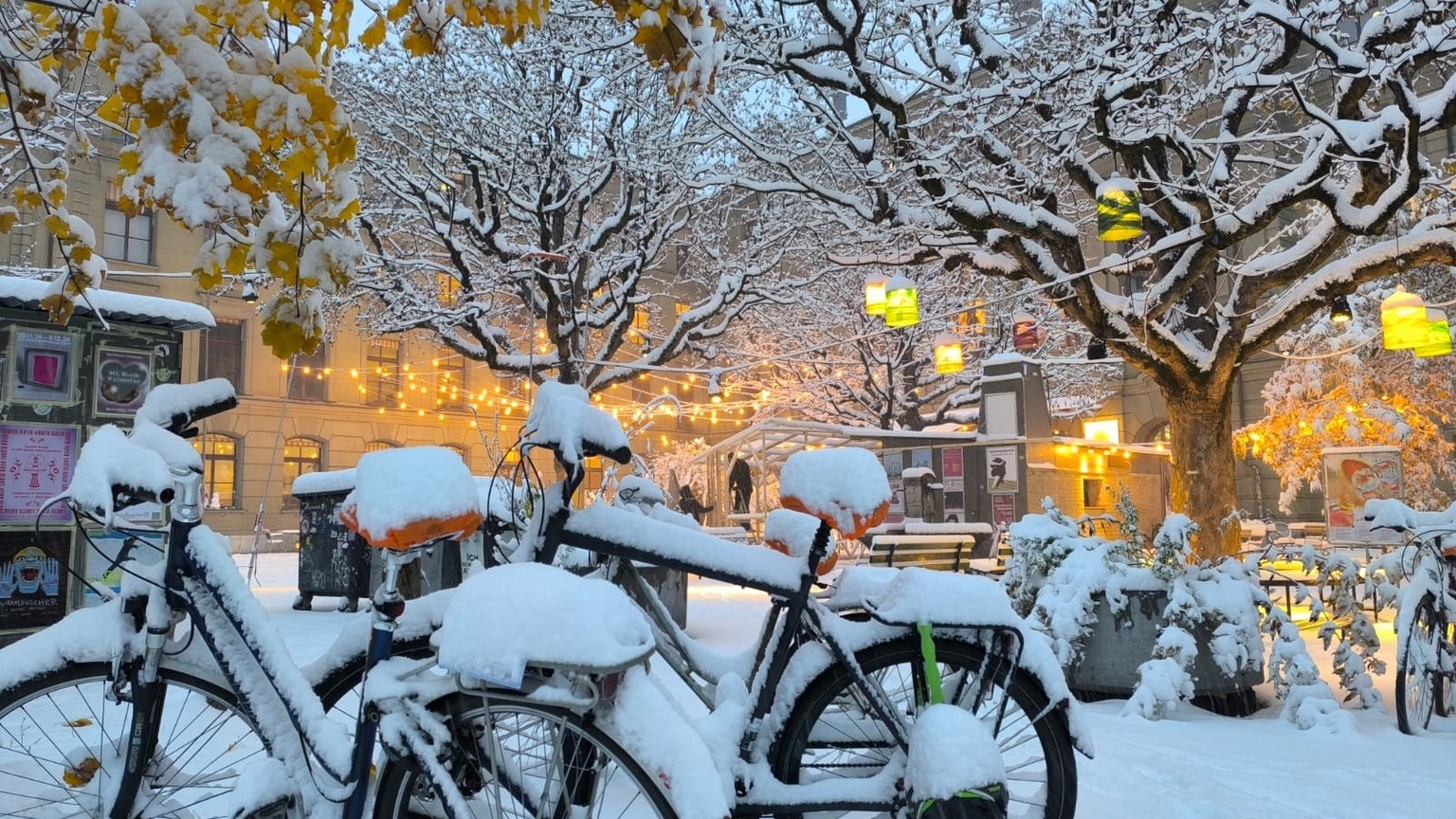 Erster Schnee in Bern, 21. November 2024