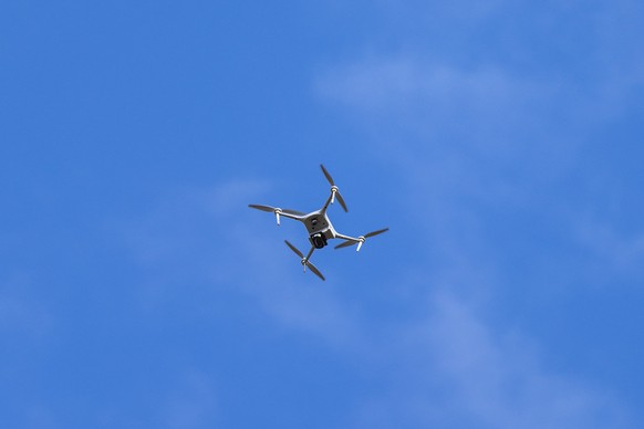 epa12062424 A drone is part of the army mechanized exercise Mighty Arrow 25 at the Pohjankangas shooting and training area in Niinisalo, Finland, 29 April 2025. The exercise will be held from 24 April ...