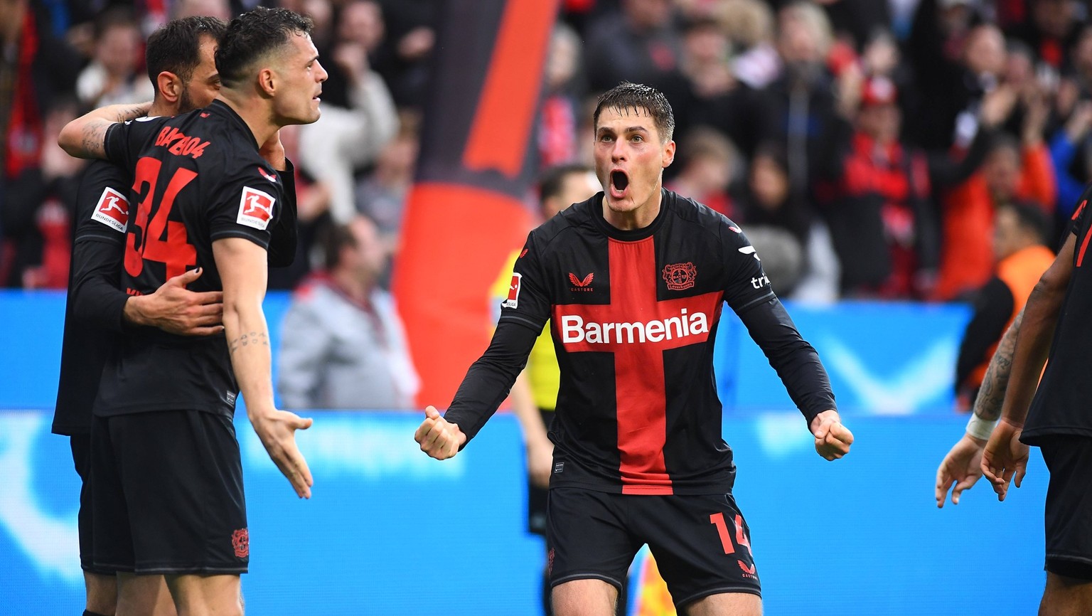 LEVERKUSEN, GERMANY - 30 MARCH, 2024:Patrik Schick The Bundesliga match FC Bayer 04 Leverkusen vs TSG Hoffenheim at BayArena PUBLICATIONxNOTxINxRUS Copyright: xVITALIIxKLIUIEVx