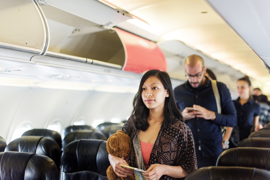 Flugpassagiere, Boarding (Symbolbild)