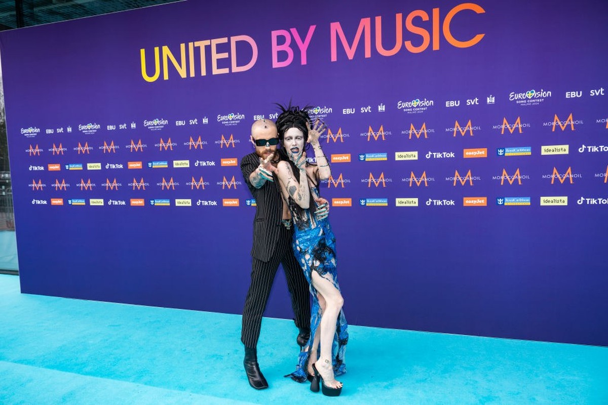 Bambie Thug from Ireland attends the 68th Eurovision Song Contest at Malmo Live on May 5, 2024 in Malmo, Sweden.