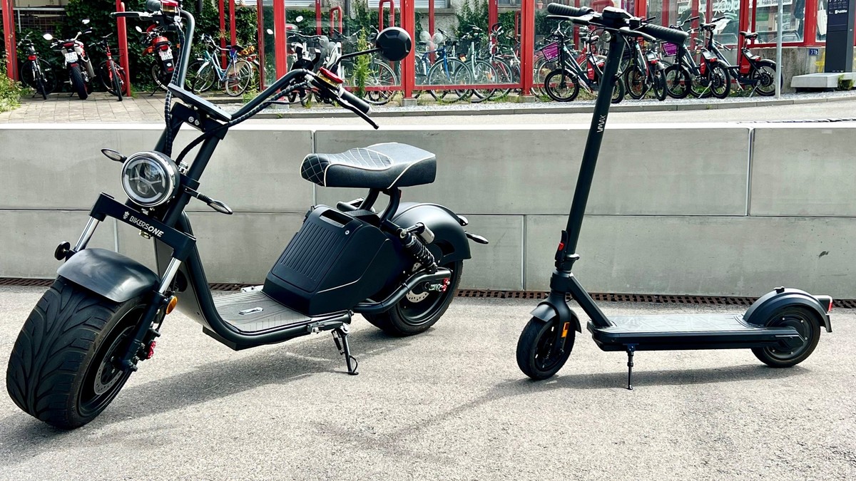 Trendfahrzeuge, E-Roller, E-Trottinett