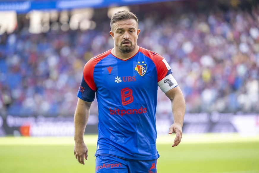 KEYPIX - Xherdan Shaqiri (FCB) im Fussball Meisterschaftsspiel der Regular Season der Swiss Super League zwischen dem FC Basel 1893 und dem FC St.Gallen 1879 im Stadion St. Jakob-Park in Basel, am Son ...