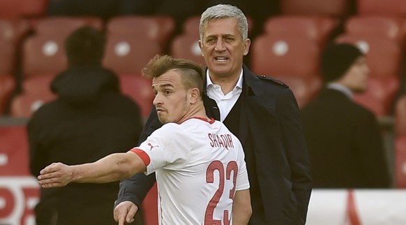 Trainer Petkovic und sein Star Shaqiri.