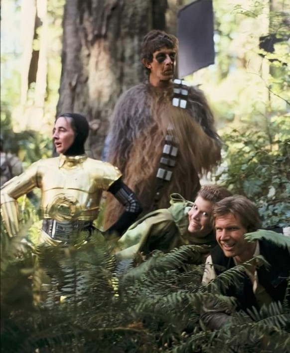The Return of the Jedi (1983) - Anthony Daniels, Peter Mayhew, Carrie Fisher and Harrison Ford

https://www.reddit.com/r/Moviesinthemaking/comments/vcqa46/the_return_of_the_jedi_1983_anthony_daniels_p ...