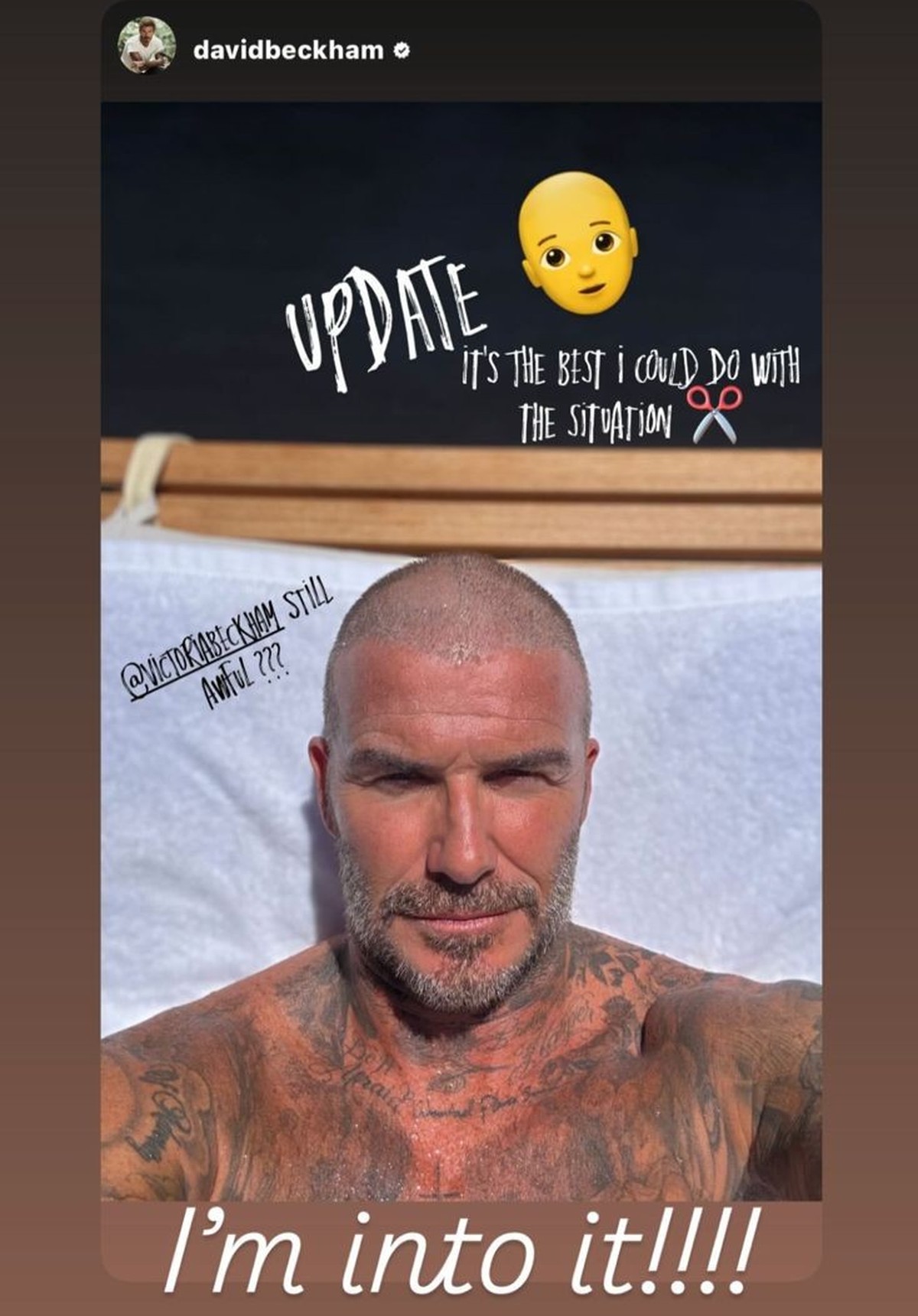 C'est bon, David Beckham est toujours aussi beau gosse.