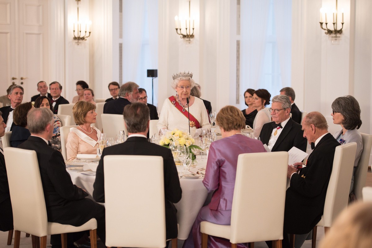 Die Queen beim Staatsbankett
