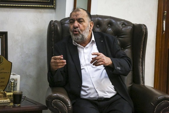 Israel Takes Control of the Ibrahimi Mosque in Hebron Hebron s mayor Tayseer Abu Sneineh talks after the Ibrahimi Mosque was stripped of the authority of the Palestinian Ministry of Religious Endowmen ...
