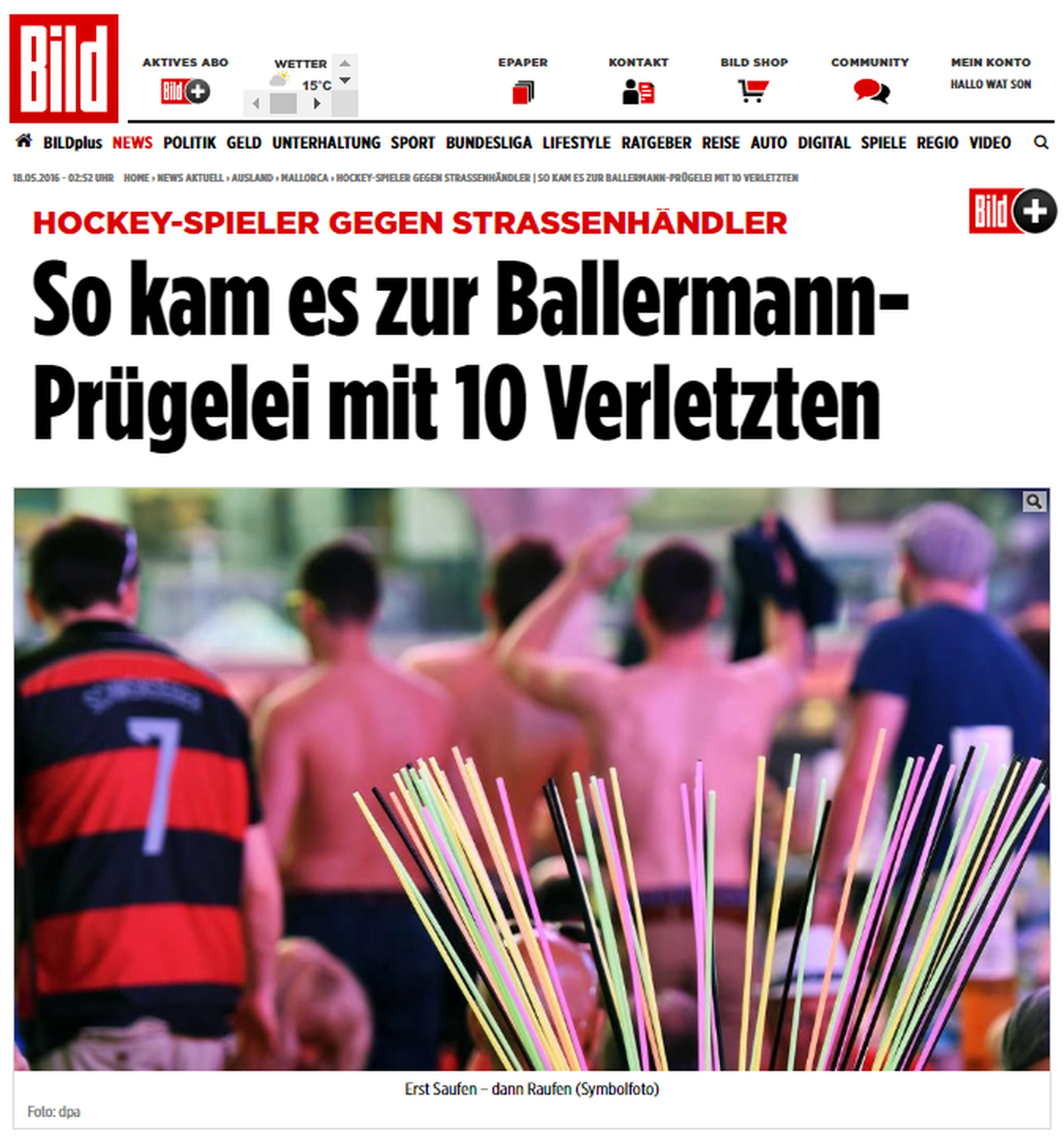 So tilte gestern die deutsche «Bild».