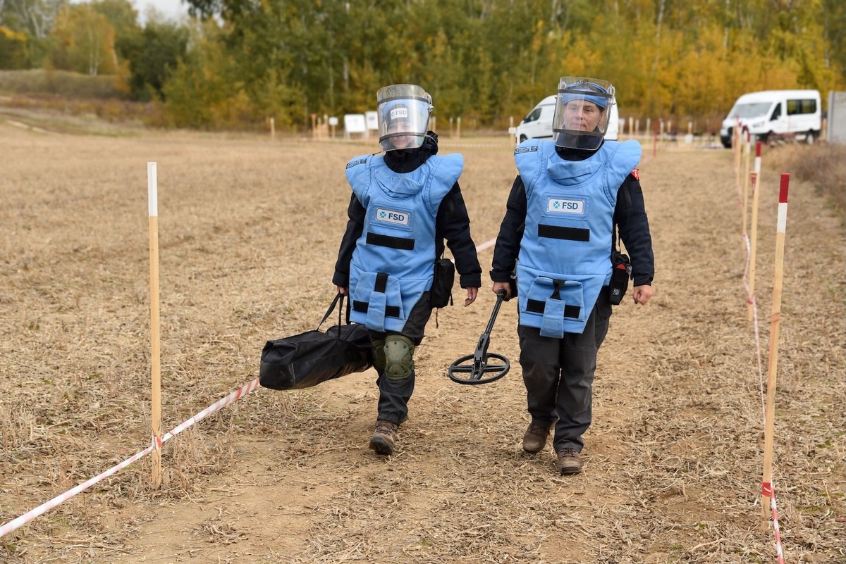 La Fondation suisse de déminage (FSD) est active en Ukraine pour lutter contre les mines.