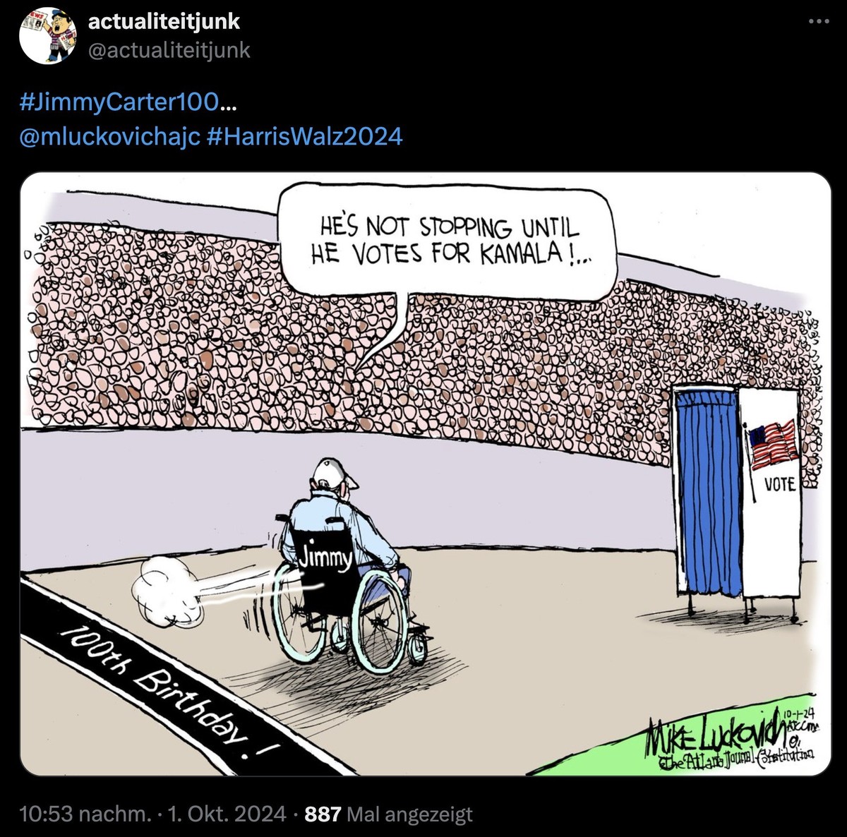 Jimmy Carter ist 100