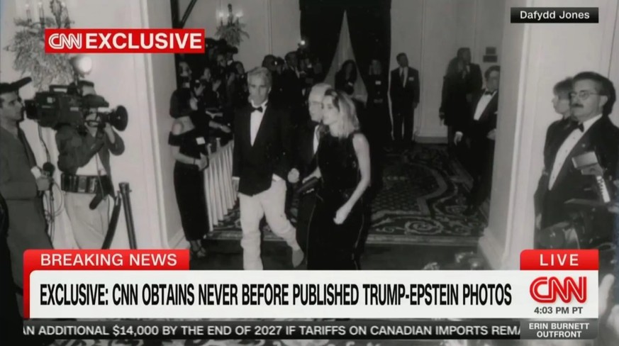 Epstein kommt zu Donald Trumps Hochzeit in New York 1993.