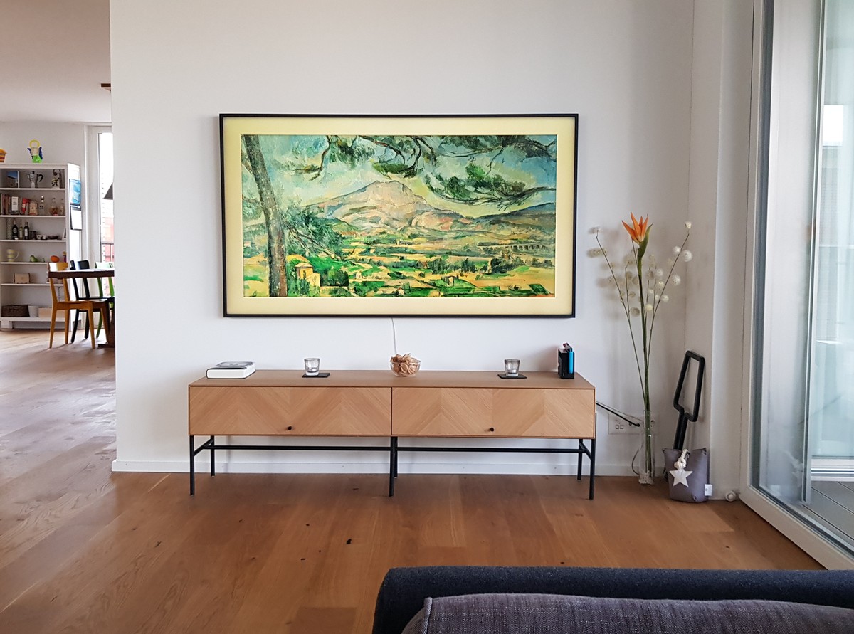 The Frame 3,0 mit 65-Zoll-Diagonale im Kunst-Modus.