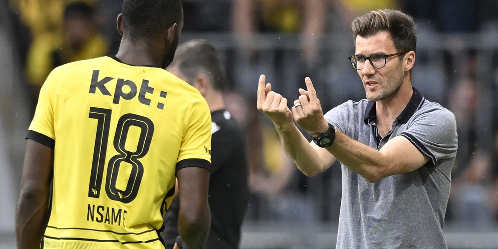 Raphael Wicky und Jean-Pierre Nsame wollen YB zum Double führen.