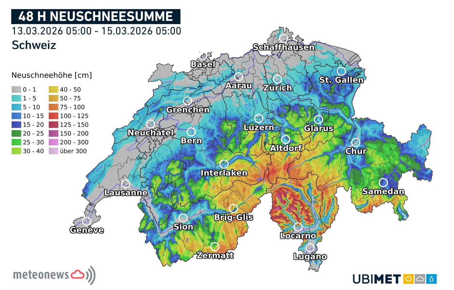 Neuschnee Meteonews