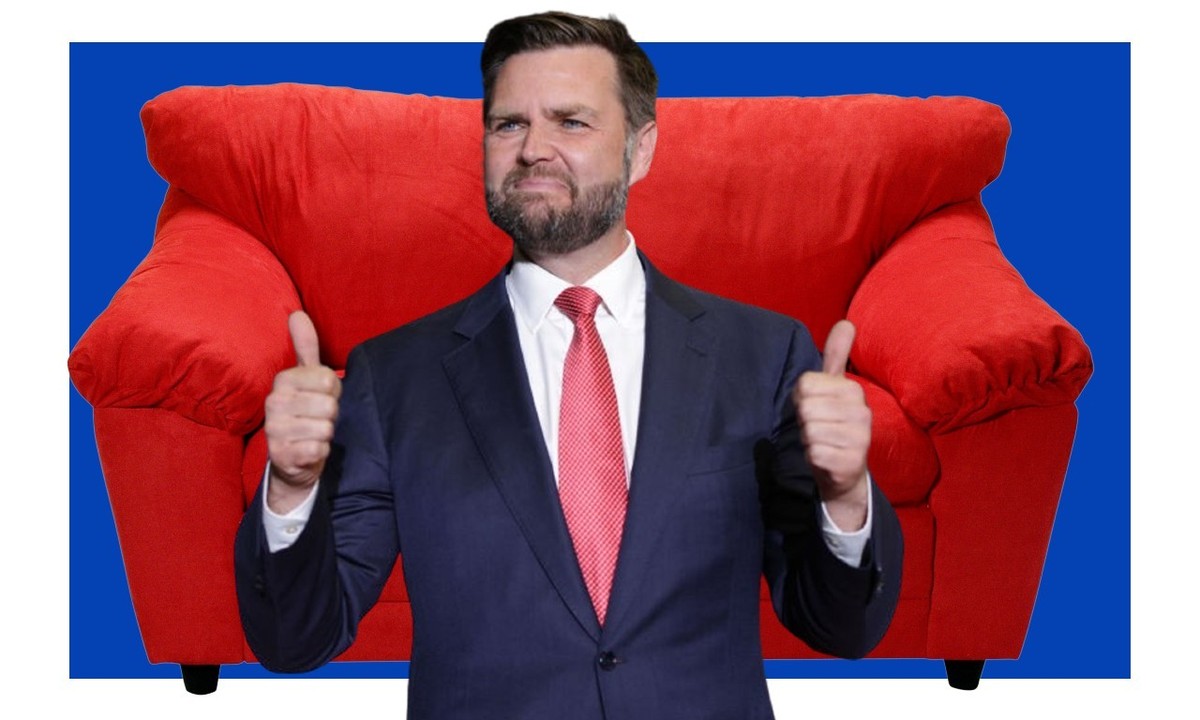 Internet se régale avec la rumeur selon laquelle JD Vance, le colistier de Donald Trump, aurait eu des relations sexuelles avec un canapé.