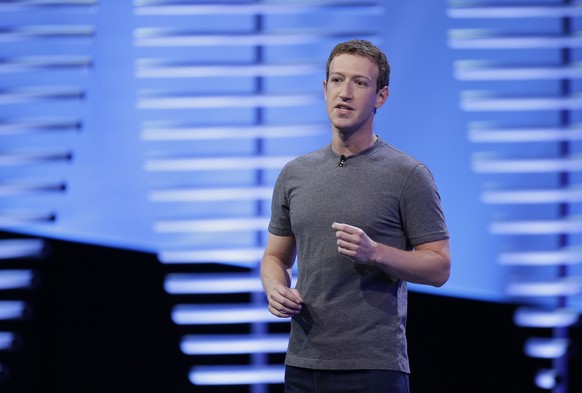 FILE- In this April 12, 2016, file photo, Facebook CEO Mark Zuckerberg speaks during the keynote address at the F8 Facebook Developer Conference in San Francisco. Facebook says, Wednesday, Nov. 16, it ...