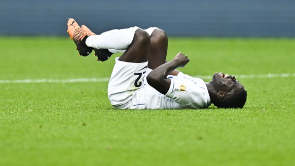 Zuerichs Wilfried Gnonto im Fussball Super League Spiel zwischen dem FC St. Gallen und dem FC Zuerich, am Samstag, 30. Juli 2022, im Kybunpark in St. Gallen. (KEYSTONE/Gian Ehrenzeller)