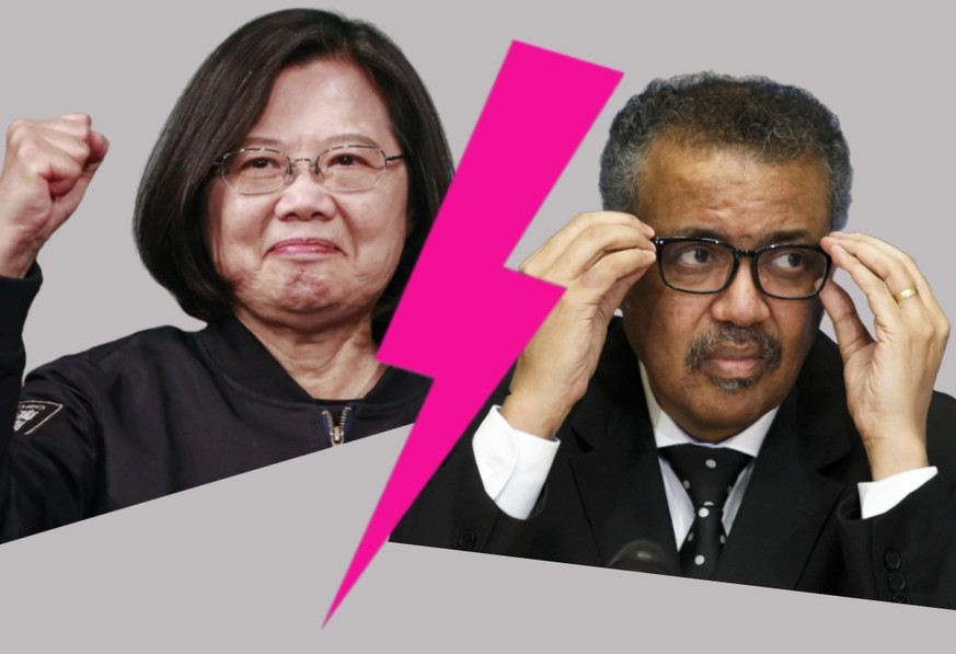 Die taiwanesische Präsidentin Tsai Ing-wen gilt als Peking-kritisch. Ob sie darum beim WHO-Generaldirektor Tedros Adhanom Ghebreyesus schlecht ankommt?