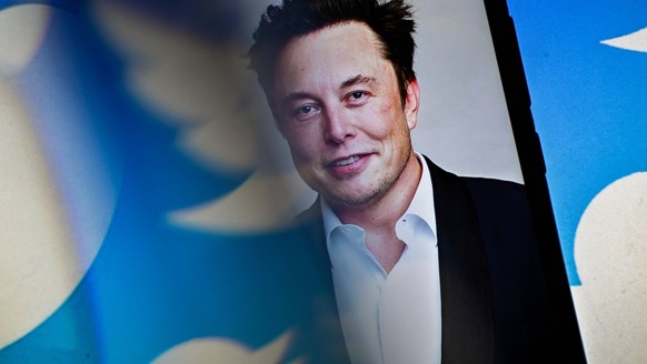 August 11, 2022, Cours la Ville, Auvergne Rhone Alpes, France: Elon MUSK sold nearly $7 billion worth of shares in Tesla in order to prepare for the legal battle with the social network Twitter, which ...