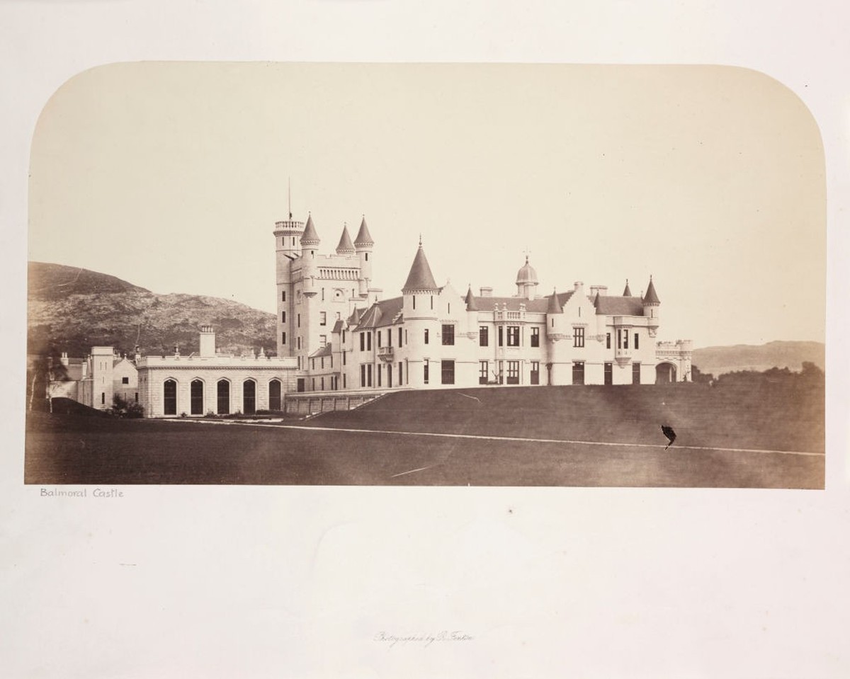 "SCOTLAND - JANUARY 26: Photograph by Roger Fenton (1819-1869) of Balmoral Castle, Aberdeenshire, the Scottish home of the Royal Family, just after it had been built. Fenton was probably commissi ...
