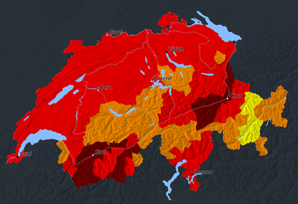 Waldbrandgefahr Meteoschweiz 9.7.26