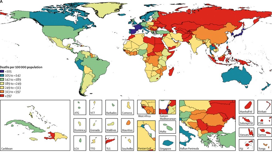 Tote pro 100'000 Menschen.
