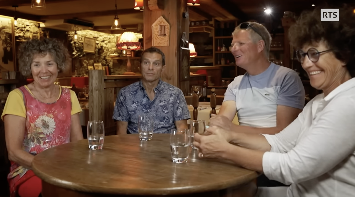 Les Barcan et les Reymond dans un documentaire sur la tragédie du Pigne d'Arolla.