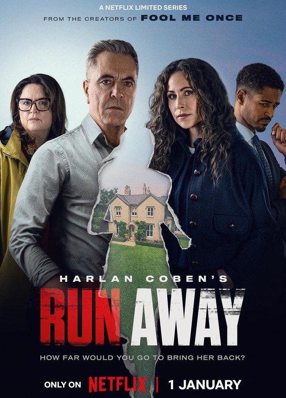 Minnie Driver, Alfred Enoch, Ruth Jones, and James Nesbitt in Run Away (2026)