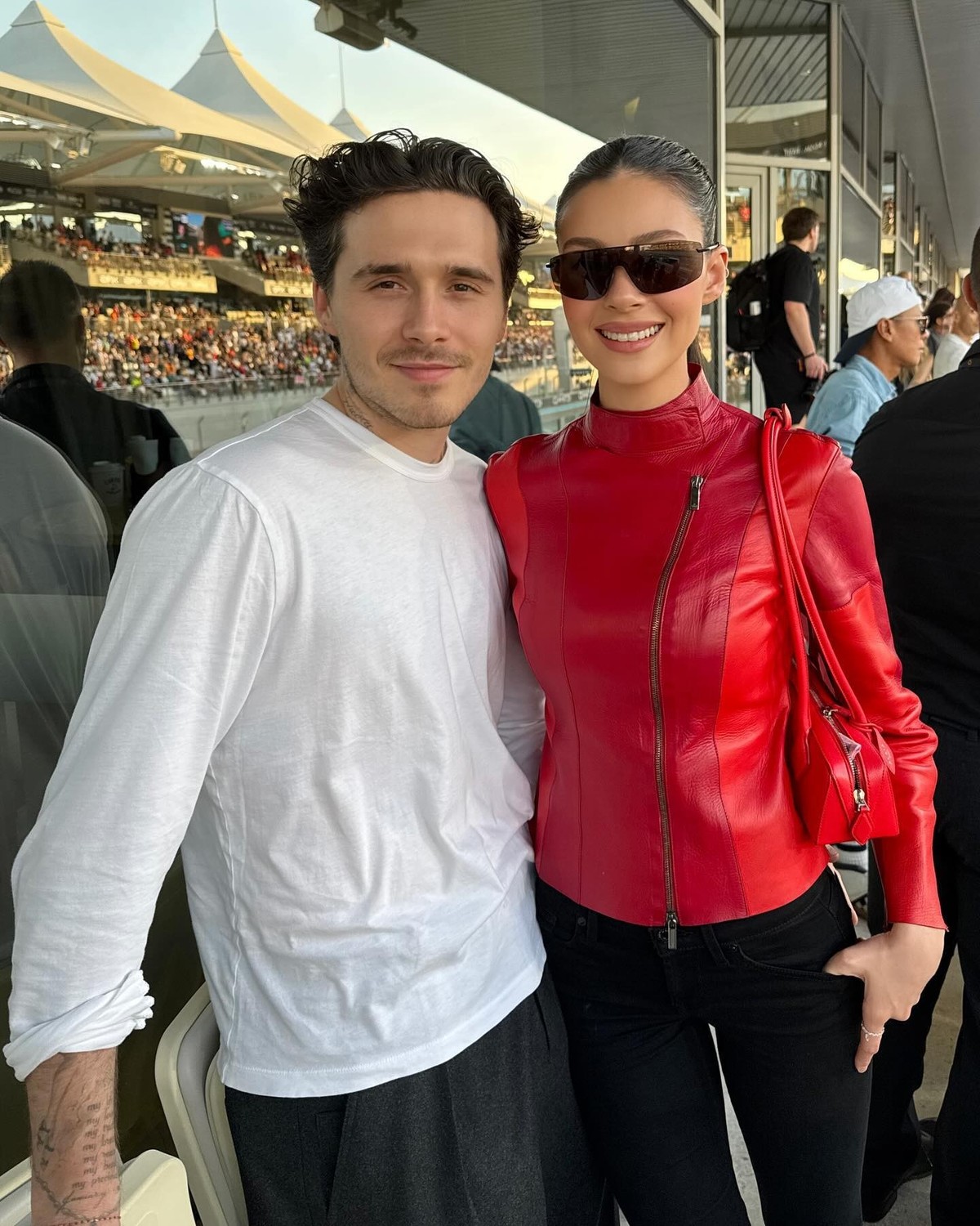 Brooklyn Beckham et Nicola Peltz au Grand Prix d'Abu Dhabi