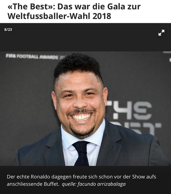 Sexismus-Skandal am Â«Ballon d&#039;OrsÂ»: Nach dieser Frage entlud sich ein ShitstormÂ 
Diese Bildunterschrift ist ja wohl auch vÃ¶llig daneben.