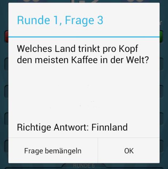 Ein Fall von «Frage bemängeln». Die Spielernamen wurden aus dem Screenshot entfernt.