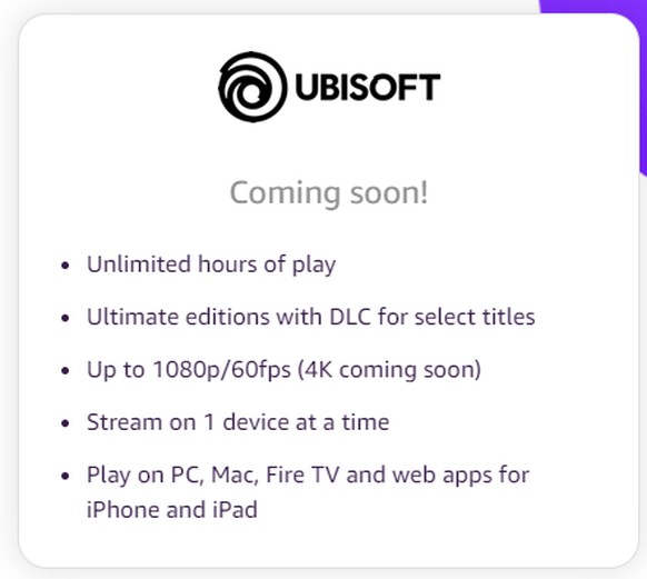 Wie viel der Ubisoft-Channel kostet? Da hält sich Amazon noch bedeckt.