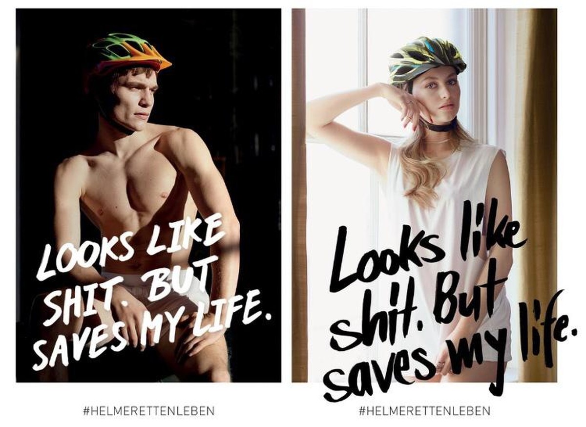 Werbung Helm