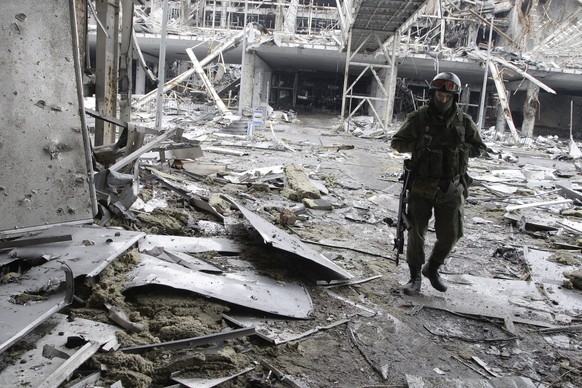 Der Flughafen in Donezk ist immer noch umkämpft.