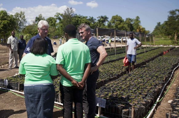 Sean Penn bei einem Besuch auf Haiti im Februar 2015.