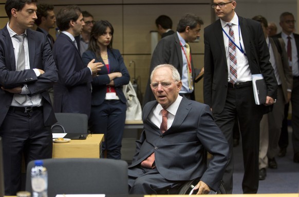 Wolfgang Schäuble beim Treffen am Samstag.